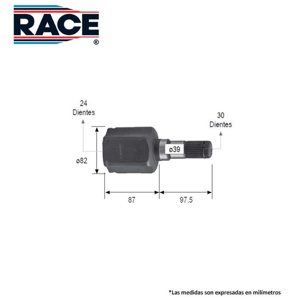 Junta lado caja transmision aut lado izquierdo Race RC-8446