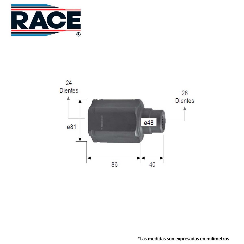 Junta lado caja race transmision automatica lado derecho Race RC-8458
