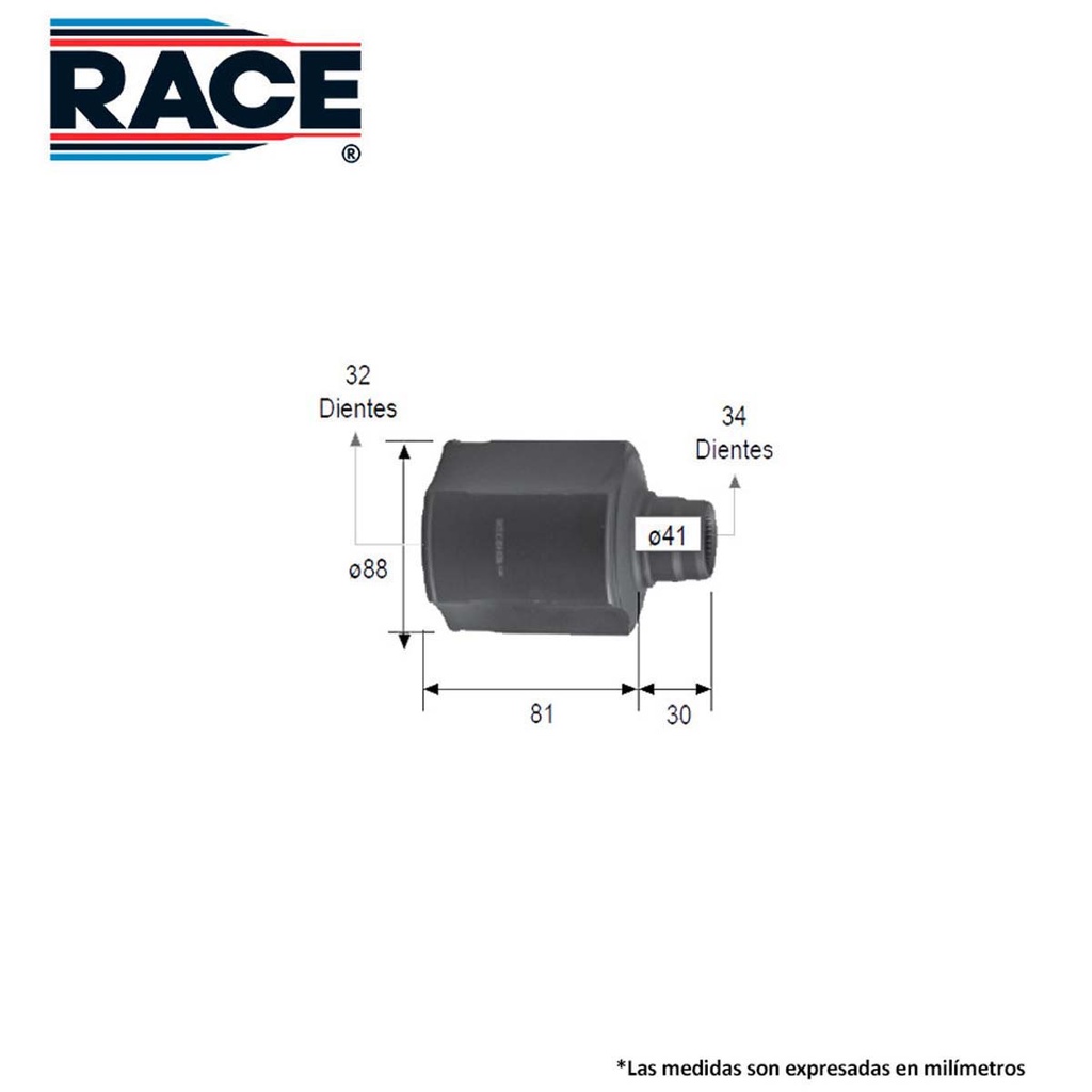 RA-RC-8514 — Junta lado caja race transmision automatica lado derecho Race RC-8514