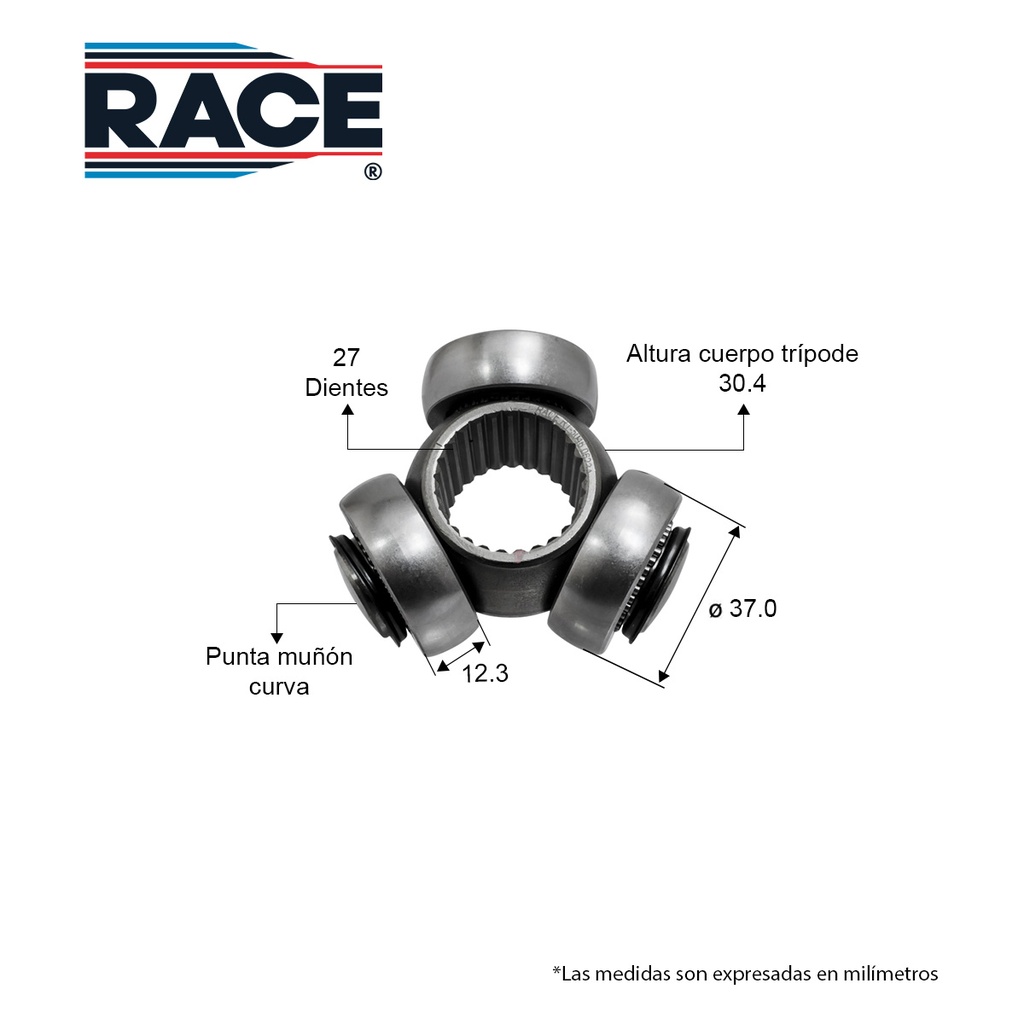 Tripode NISSAN Frontier 2.4/3.3L 98-04. Pathfinder 3.3/3.5L 98-04. Aut. Izq/Der Race RT-5046