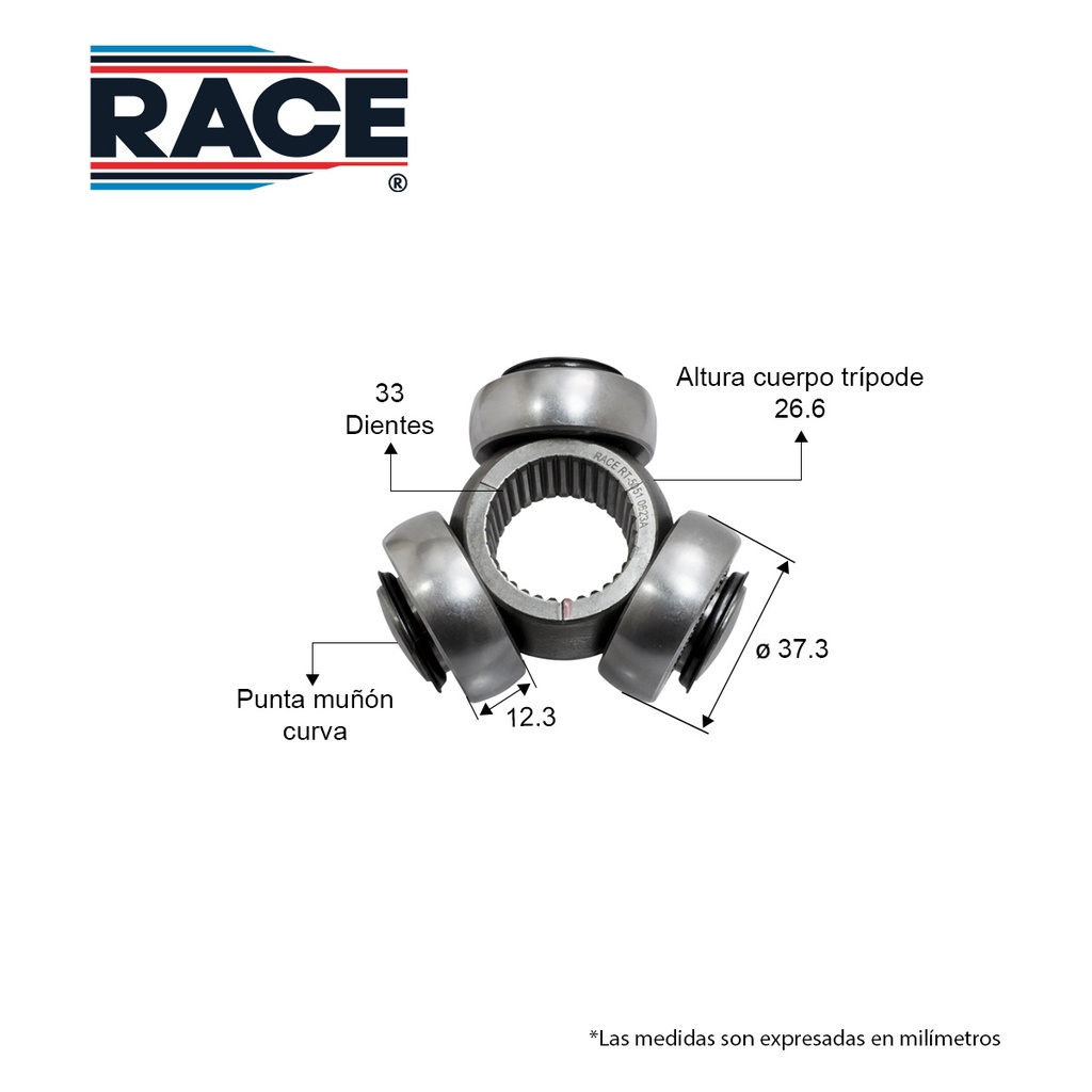 Tripode JEEP Compass 2.4L 07-13. Patriot 2.4L 07-13. Aut. Izq Race RT-5051