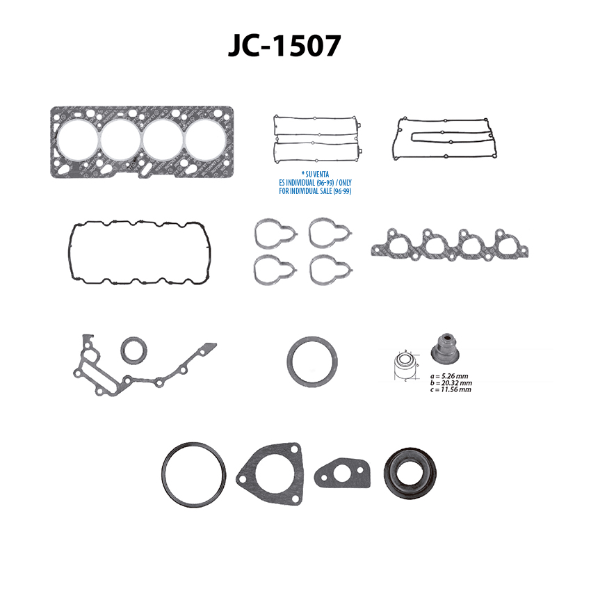 Juego completo para motor TF Victor JC-1507