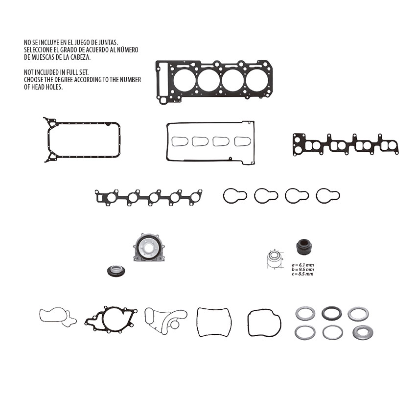 Juego completo para motor TF Victor JC-905