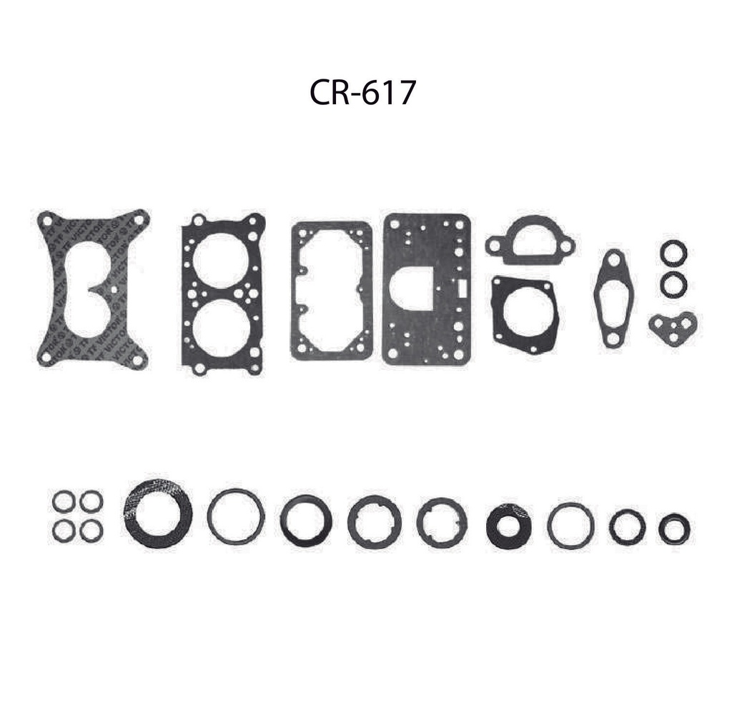 TF-CR-617 — Juntas de carburador para motor TF Victor CR-617