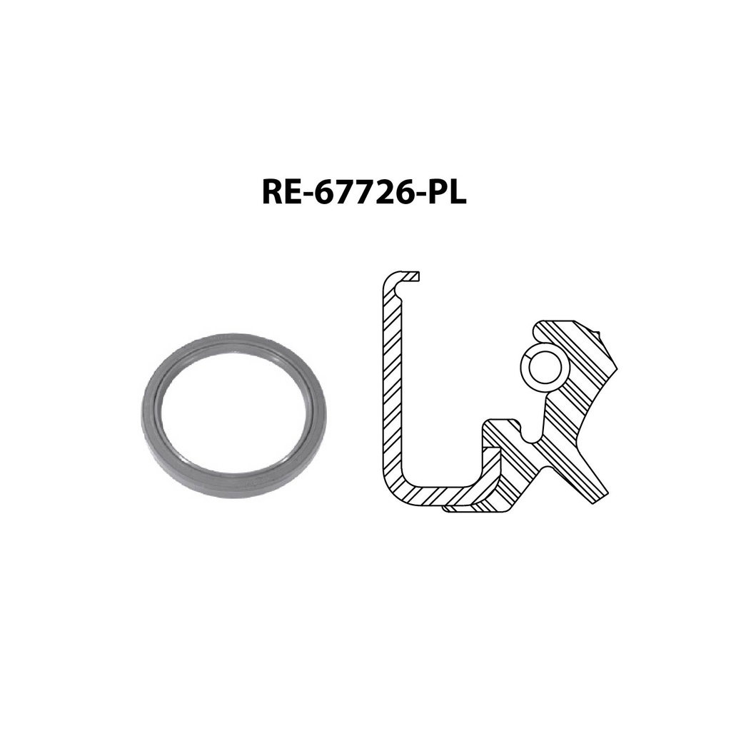 Reten de ciguenal para motor TF Victor RE-67726-PL