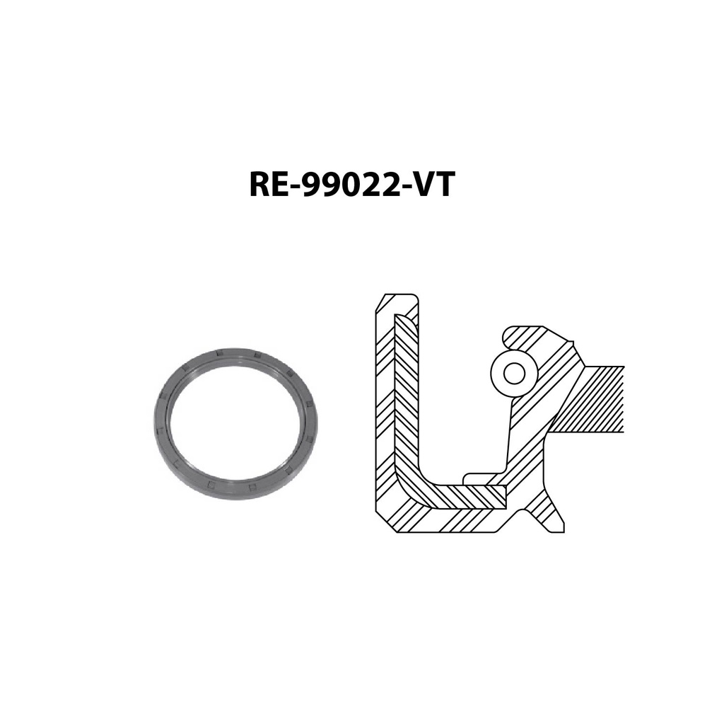 Reten de ciguenal para motor TF Victor RE-99022-VT