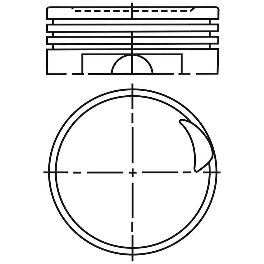 Piston para motor a gasolina Vehyco P1000D 020