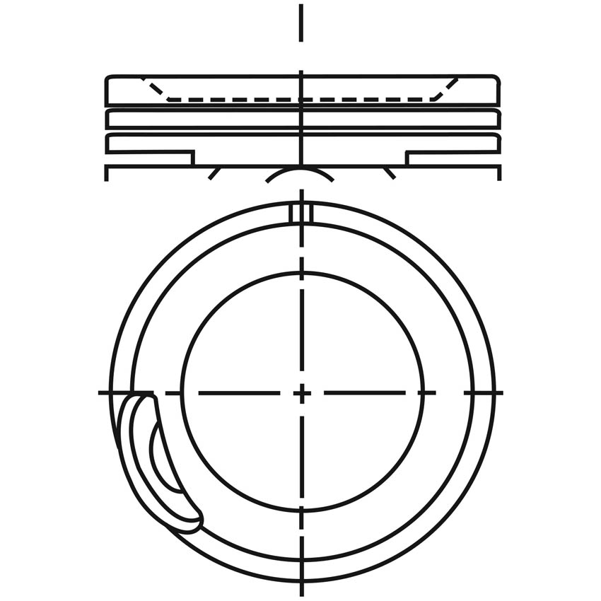 Piston para motor a gasolina Vehyco P1100D STD