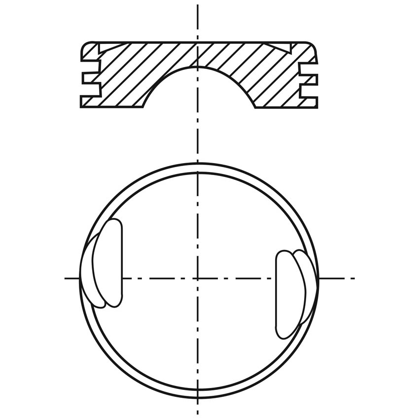 Piston para motor a gasolina Vehyco P140FP 040