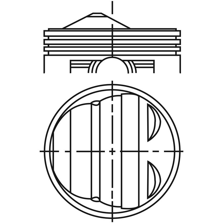 Piston para motor a gasolina Vehyco P148D STD