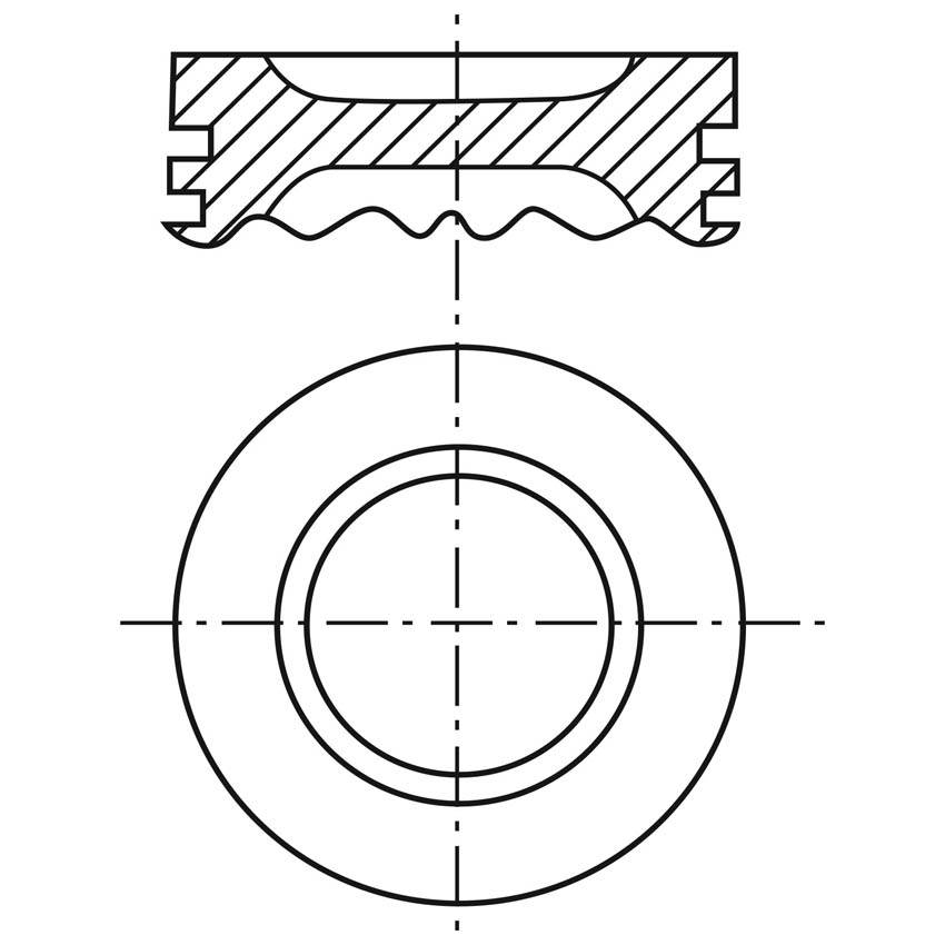 Piston para motor a gasolina Vehyco P151CHI 040