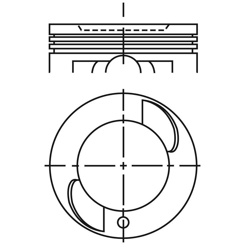 Piston para motor a gasolina Vehyco P153F STD