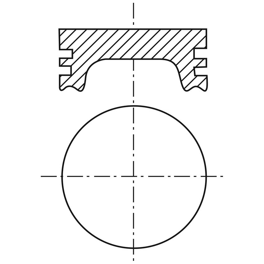 Piston para motor a gasolina Vehyco P1600N STD