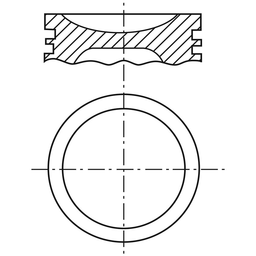 Piston para motor a gasolina Vehyco P1600N3 STD