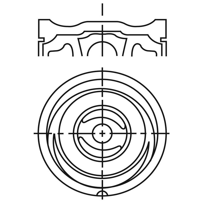 Piston para motor a gasolina Vehyco P1800CH 075