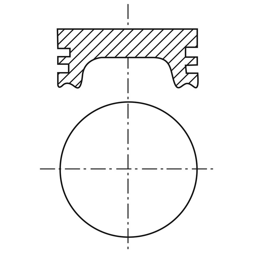 Piston para motor a gasolina Vehyco P183F STD