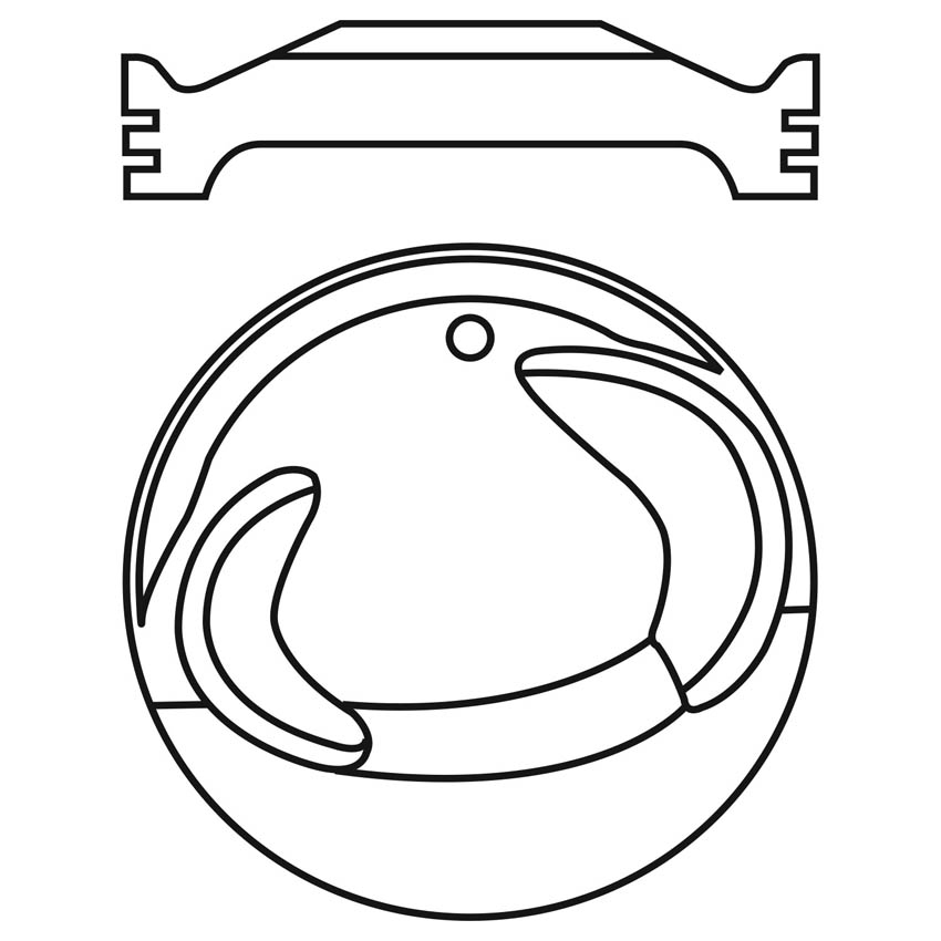 VE-P2000F STD — Piston para motor a gasolina Vehyco P2000F STD
