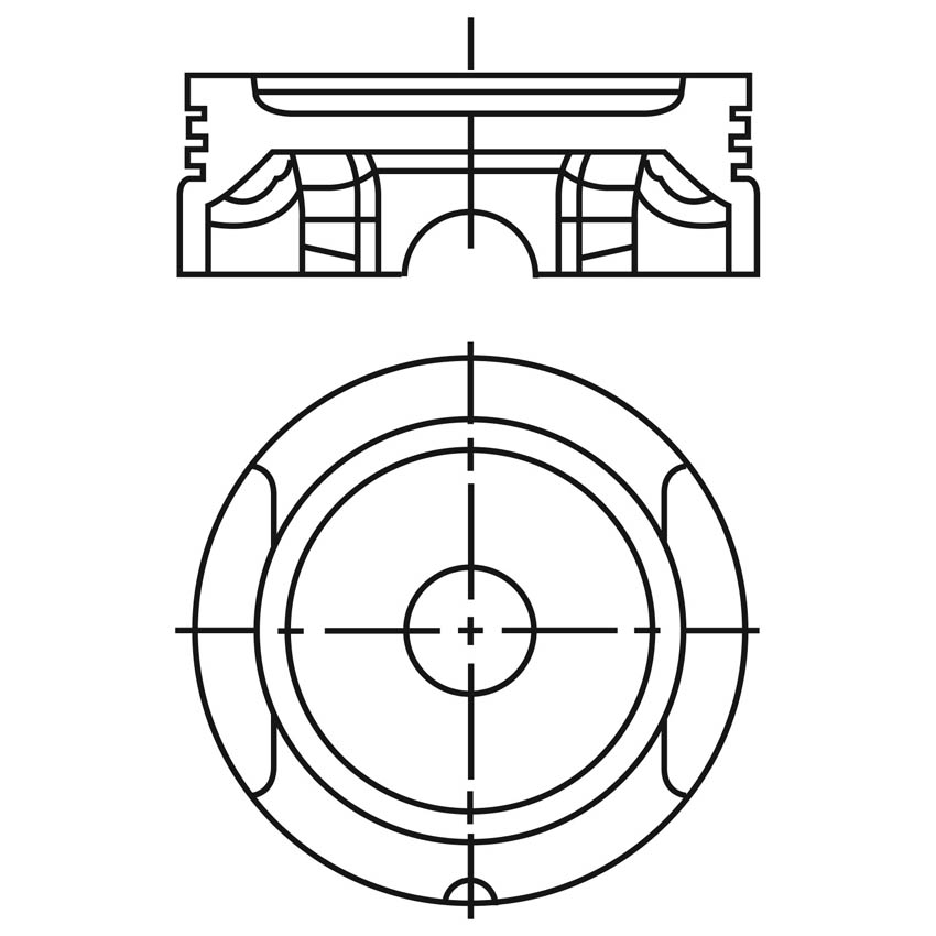 Piston para motor a gasolina Vehyco P2000V2 050