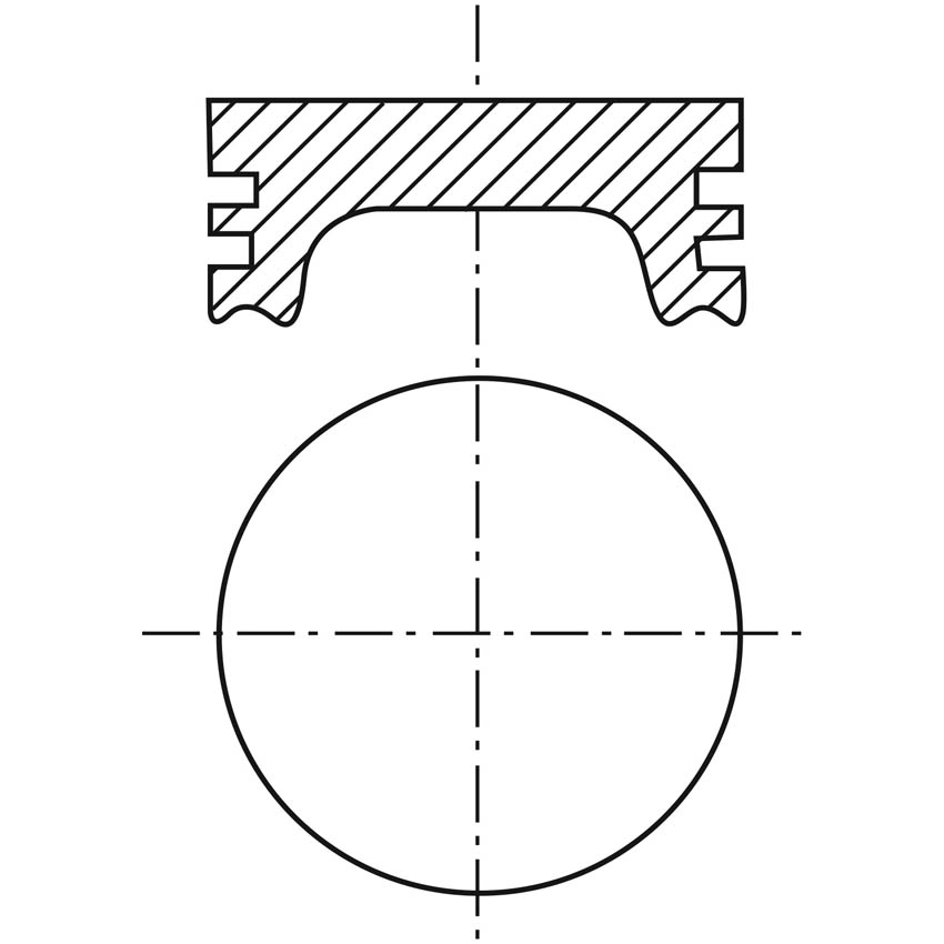 Piston para motor a gasolina Vehyco P225D STD