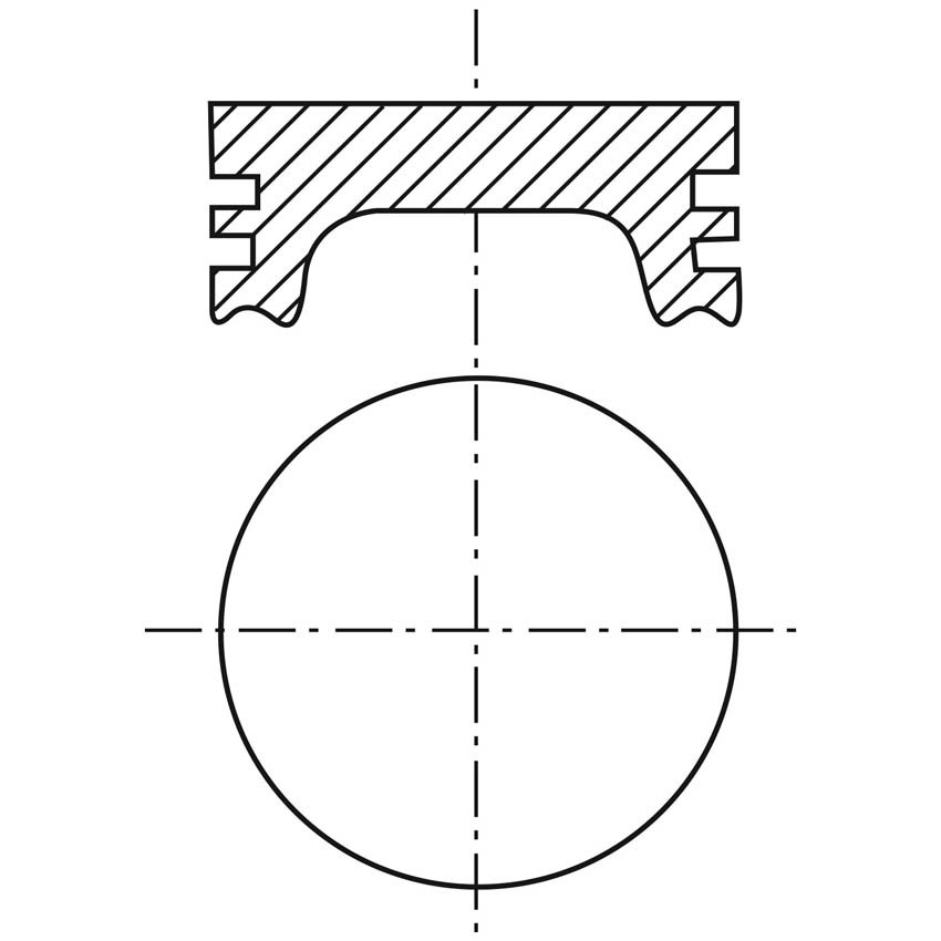 Piston para motor a gasolina Vehyco P245F STD