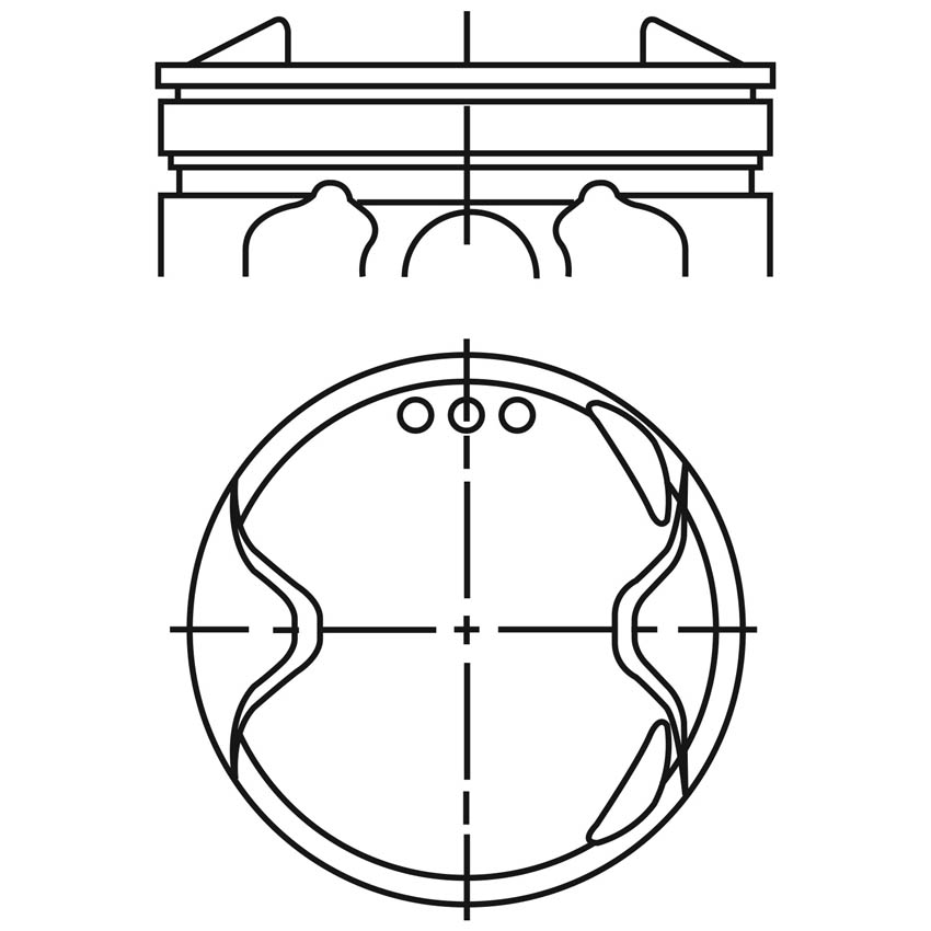 Piston para motor a gasolina Vehyco P2500N2 STD