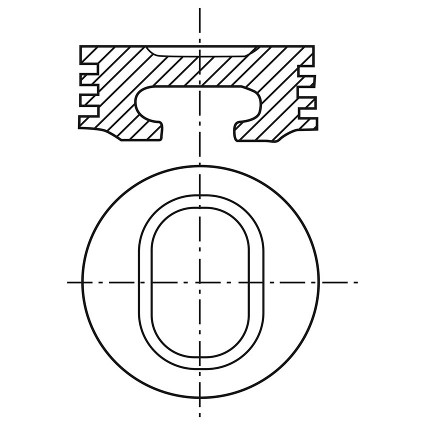 Piston para motor a gasolina Vehyco P256F STD