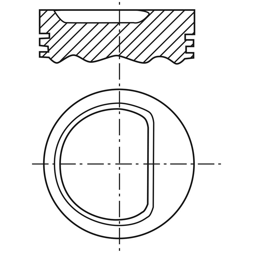 Piston para motor a gasolina Vehyco P282RI STD