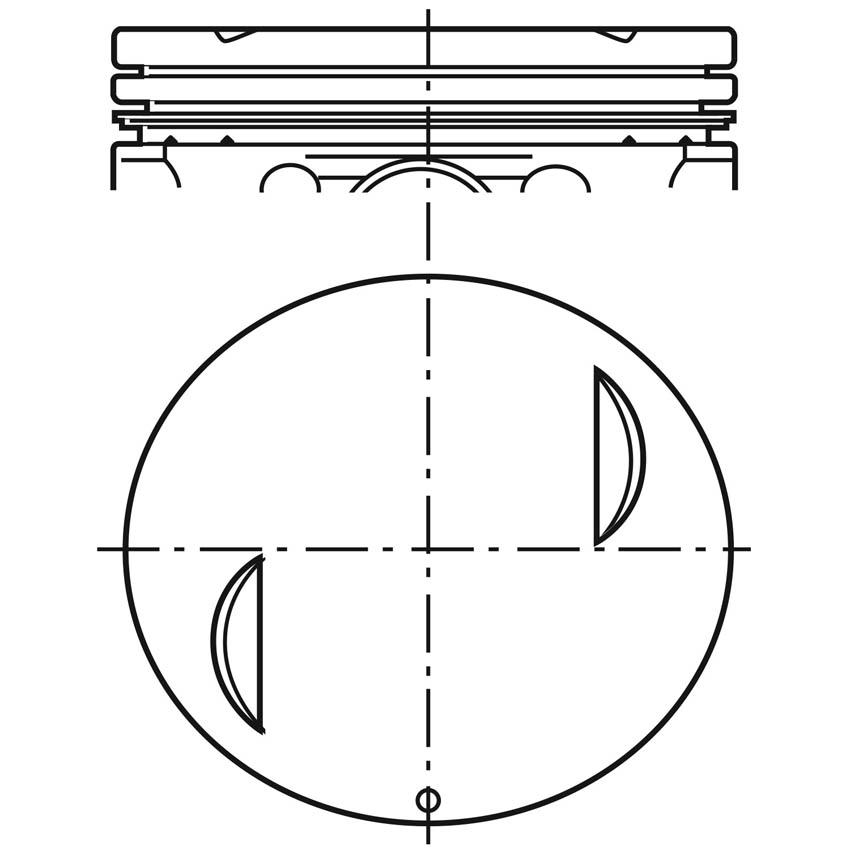 Piston para motor a gasolina Vehyco P2900N STD