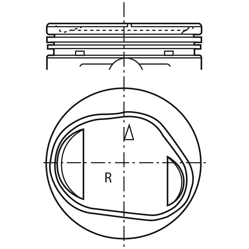 Piston para motor a gasolina Vehyco P3000MI 050