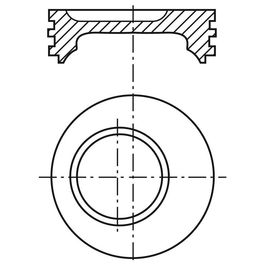VE-P300F1 STD — Piston para motor a gasolina Vehyco P300F1 STD