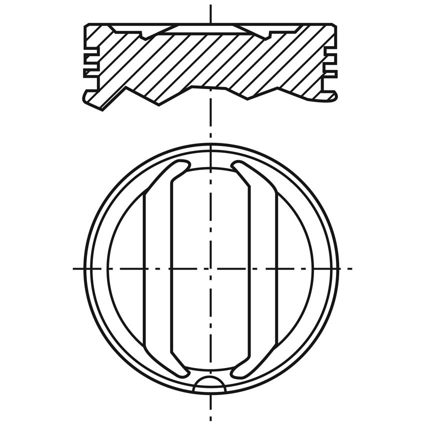 Piston para motor a gasolina Vehyco P350CH4 STD