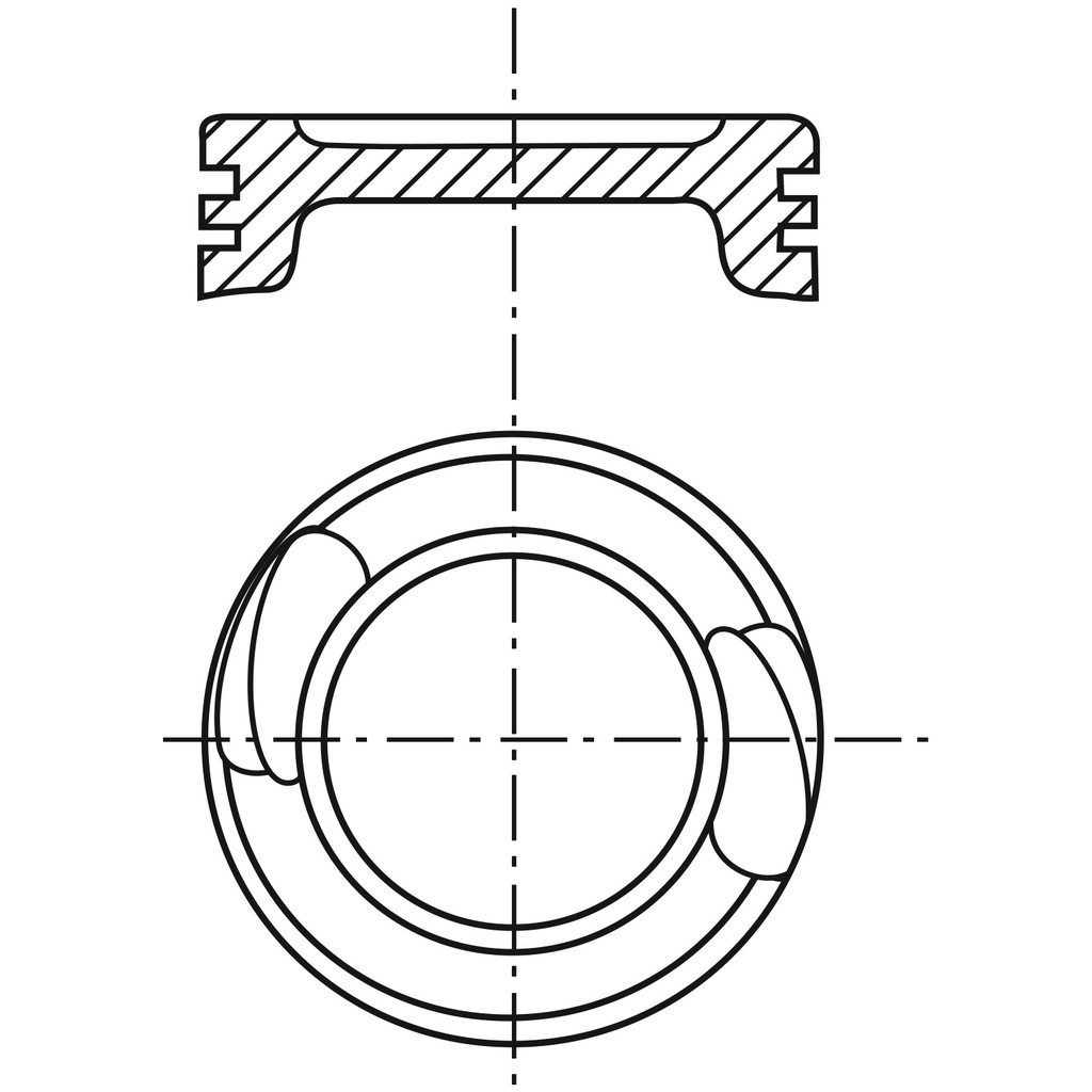 VE-P400FI STD — Piston para motor a gasolina Vehyco P400FI STD