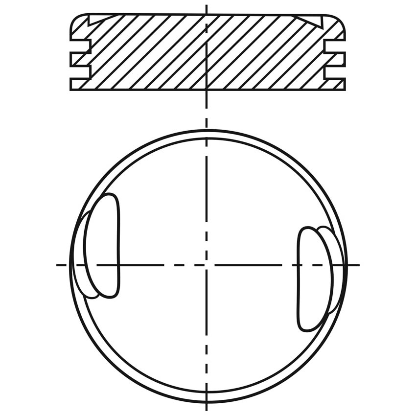 Piston para motor a gasolina Vehyco P454CH STD