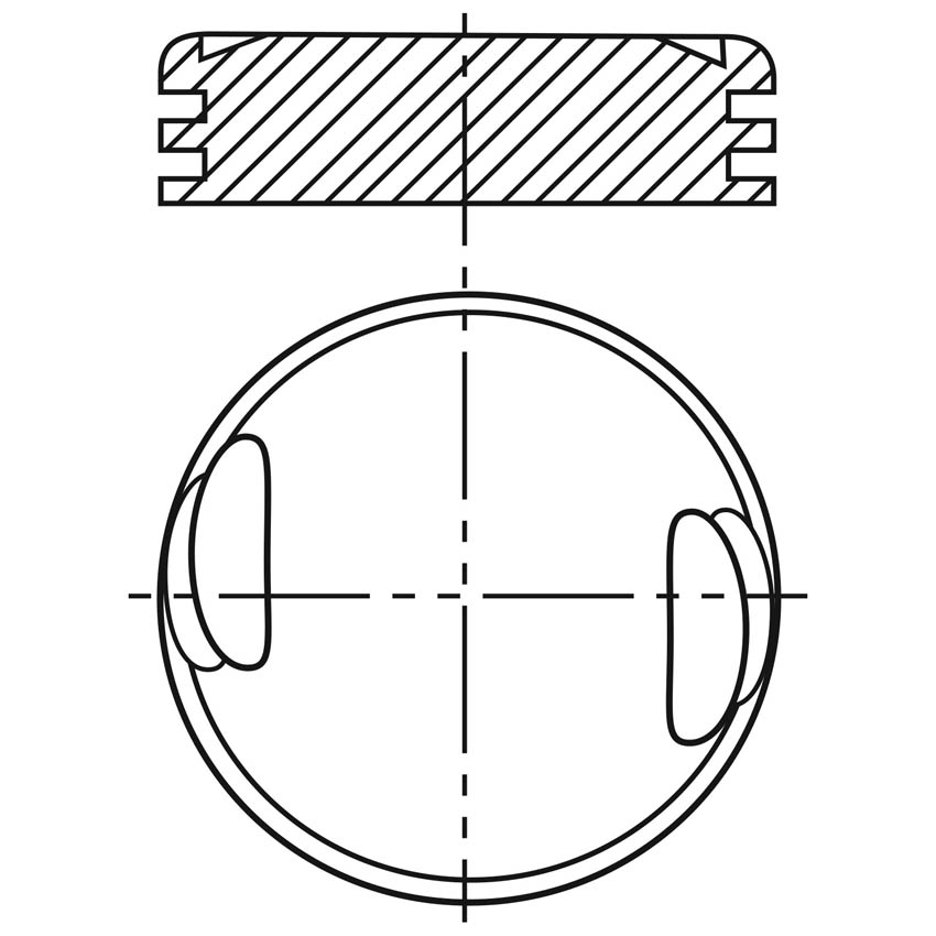Piston para motor a gasolina Vehyco P8100CH STD
