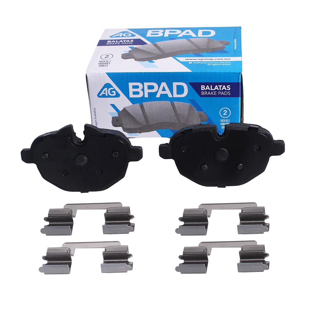 AG-68672-D1473 — Balata BMW 528i 2011-2018 Trasero (Set 4 pzs)