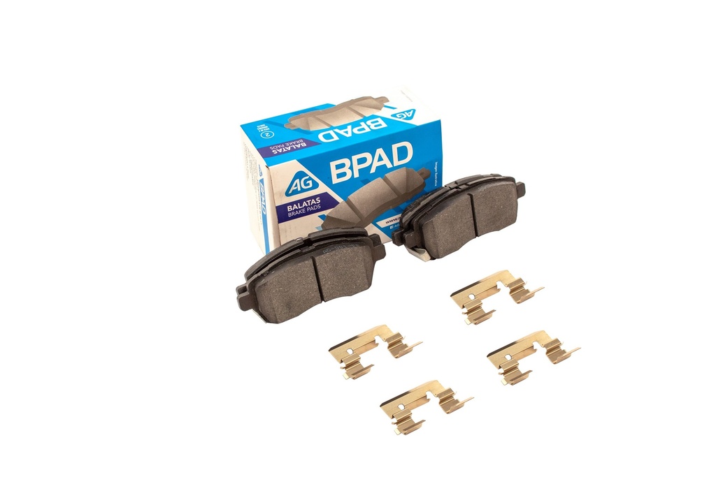 AG-68653-D1454 — Balata FORD Fiesta (1.6L) 2011-2019 Delantero (Set 4 pzs)