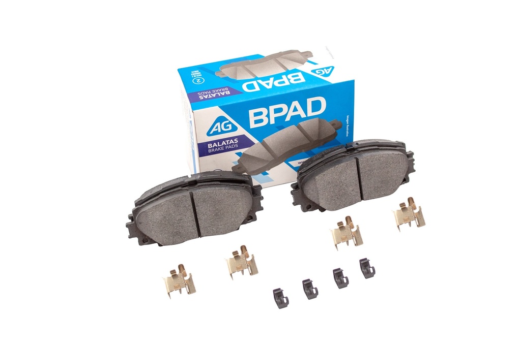 AG-68301-D1184 — Balata TOYOTA Prius 2010-2022 Delantero (Set 4 pzs)