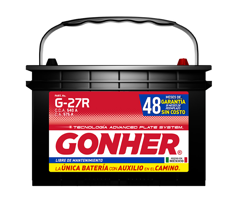 BAT-GH-G27R — Batería GONHER G-27R — BCI 27R