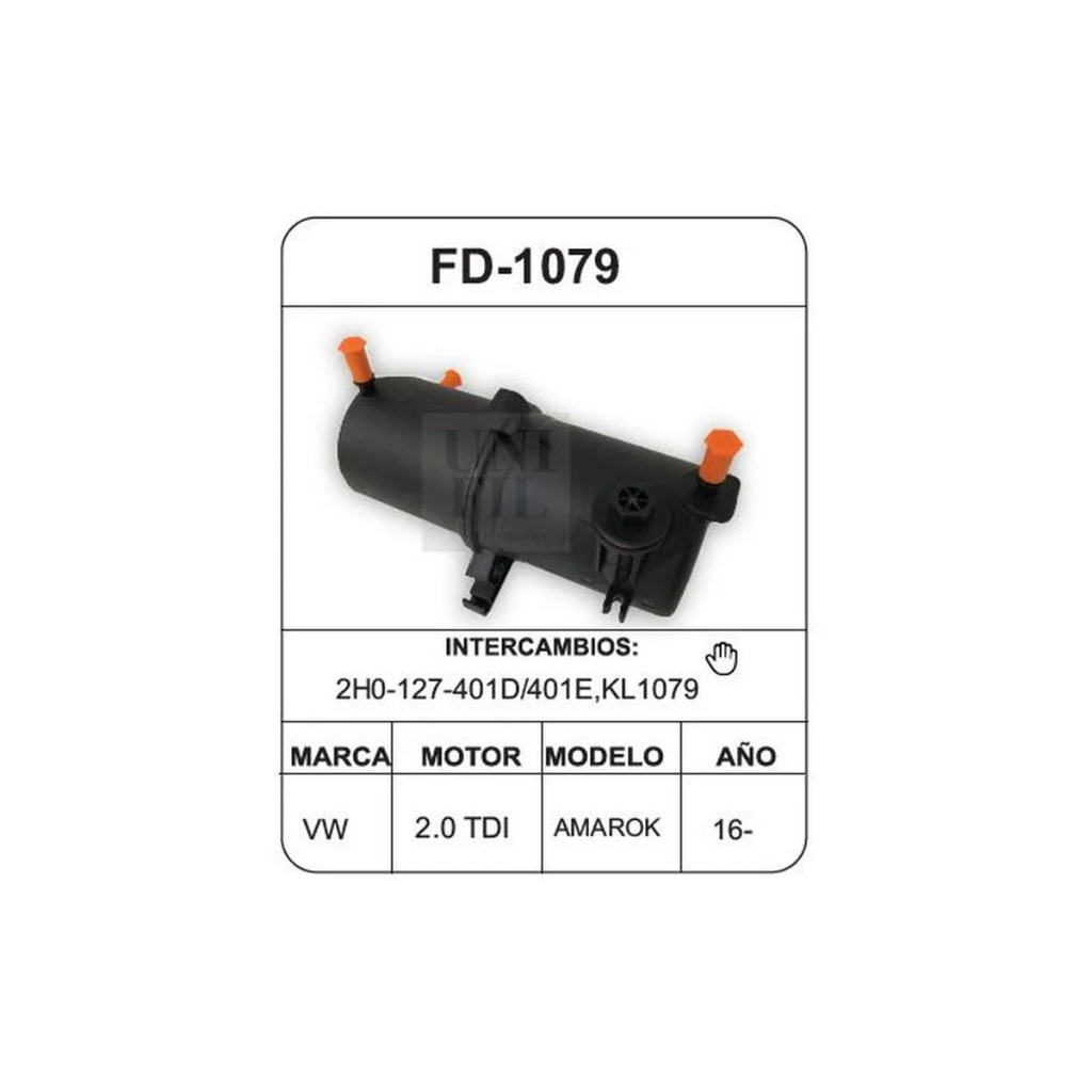 UN-FD-1079 — Filtro de Combustible FD-1079 Unifil