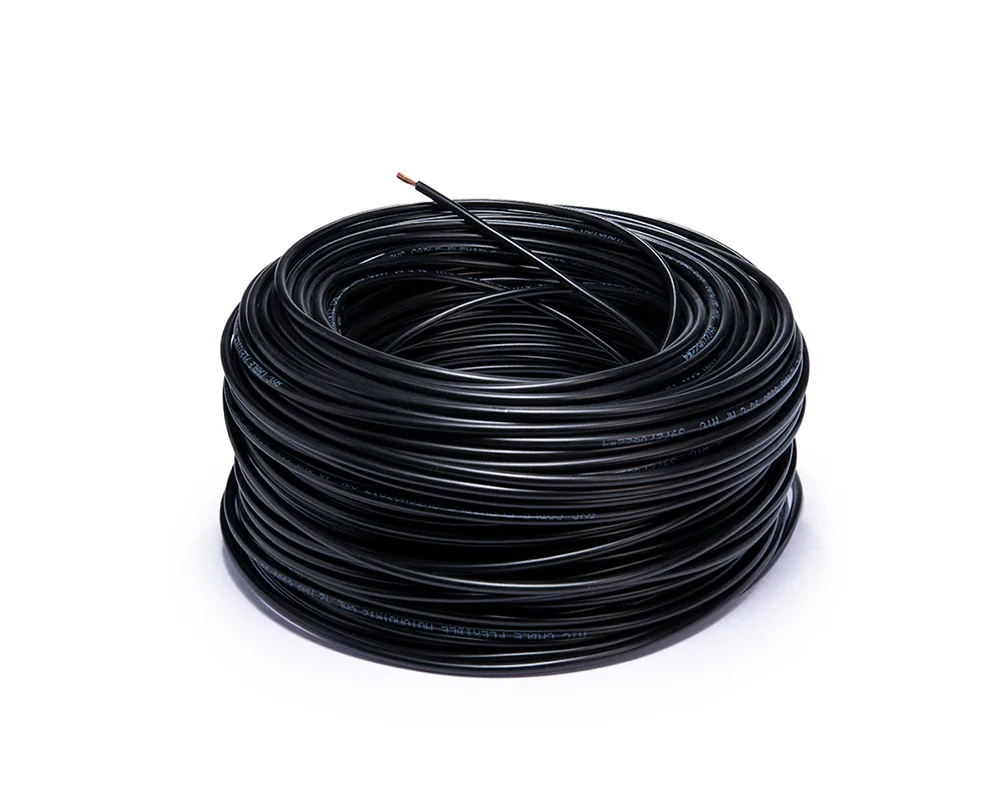AY-13144 — Cable flexible automotriz para instalación calibre 12" negro 100... AYC 13144