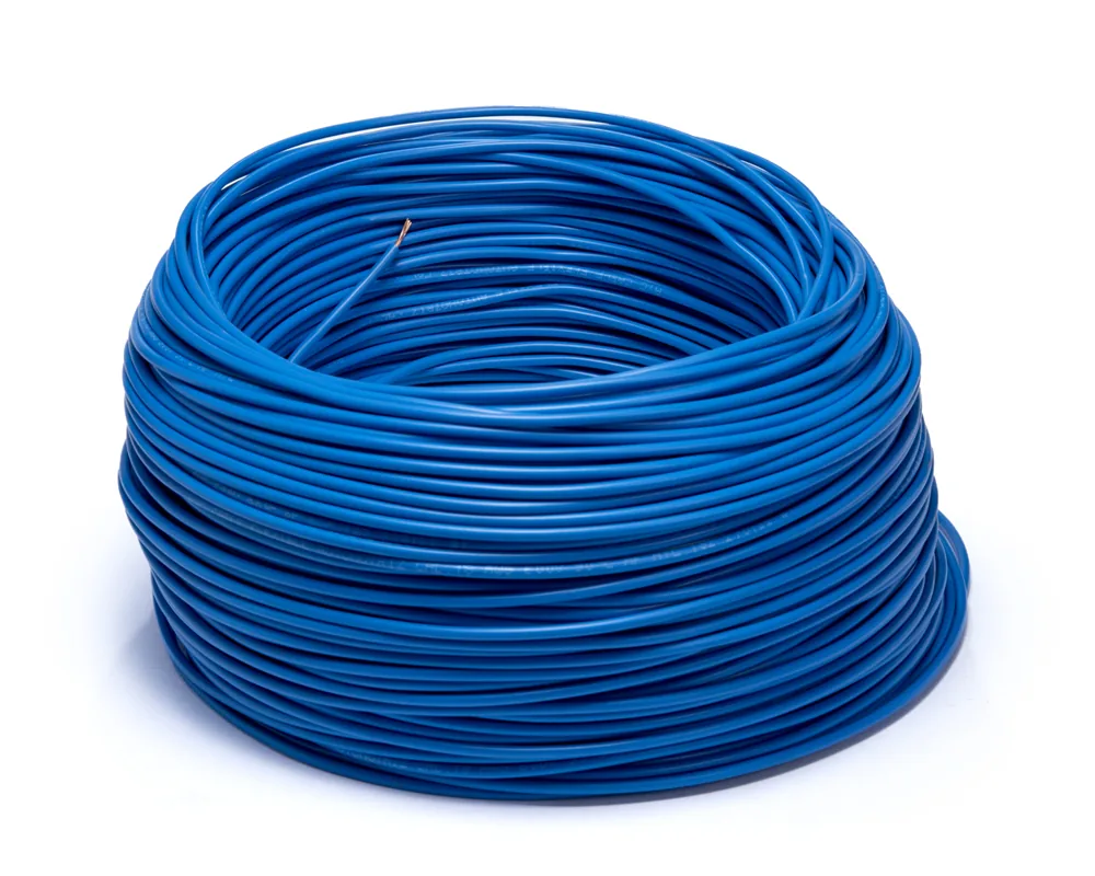 Cable flexible automotriz para instalación calibre 18" azul 100 metros AYC 13169