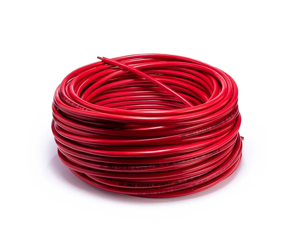 AY-13174 — Cable flexible automotriz para instalación calibre 10" rojo 30 metros AYC 13174