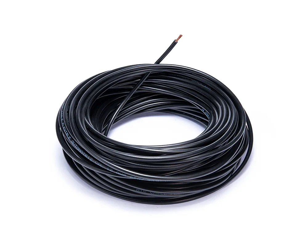 Cable flexible automotriz para instalación calibre 12" negro 30 metros AYC 13179