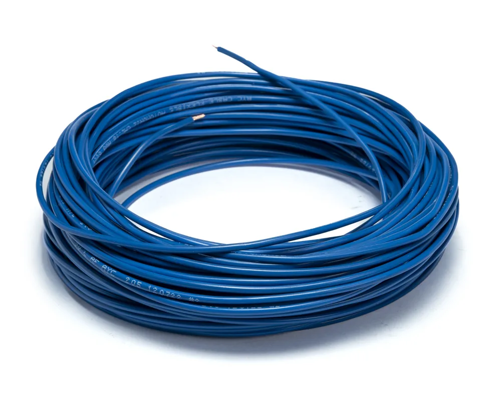 Cable flexible automotriz para instalación calibre 18" azul 30 metros AYC 13204