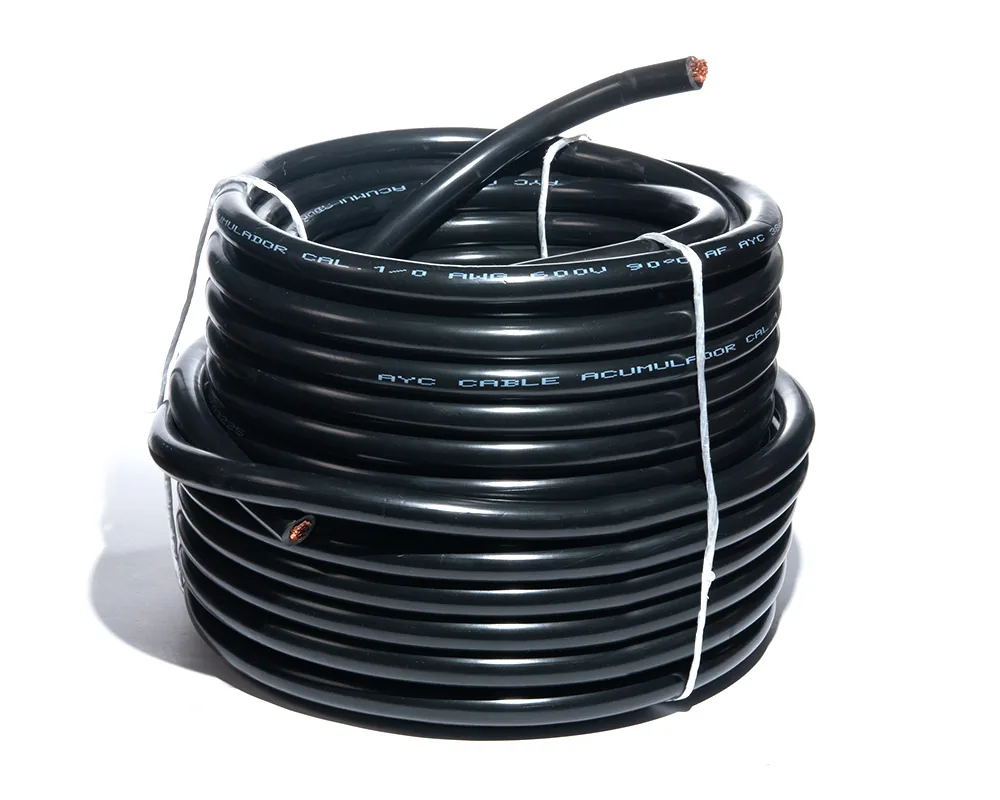 AY-49503C — Cable para acumulador automotriz calibre 1/0 negro 25 metros AYC 49503C