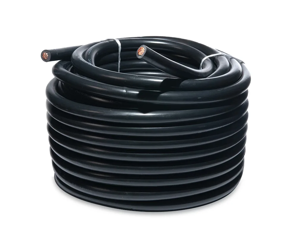 Cable para acumulador automotriz calibre 2/0 negro 25 metros AYC 49507C