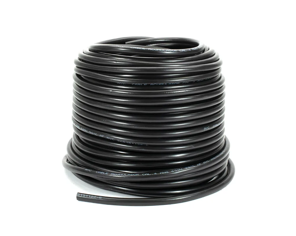 AY-49511C — Cable para acumulador automotriz calibre 4" negro 50 metros AYC 49511C