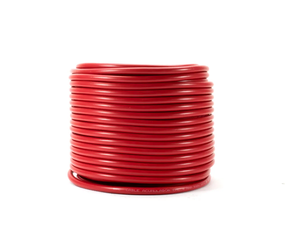 AY-49512C — Cable para acumulador automotriz calibre 4" rojo 50 metros AYC 49512C