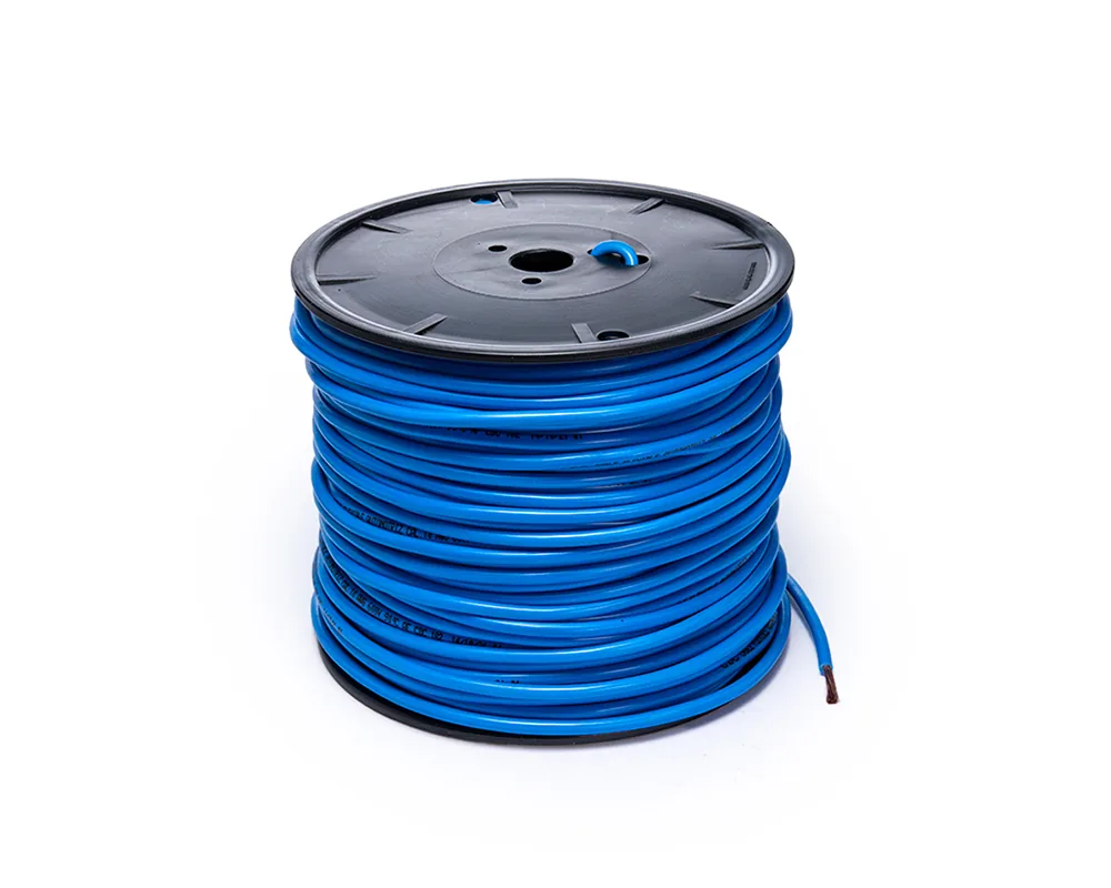 CD-05721 — Cable flexible automotriz para instalación calibre 10" azul carrete... CDC 05721