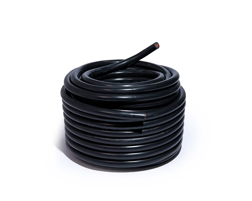 Cable para acumulador automotriz calibre 2/0 negro 25 metros CDC 05872